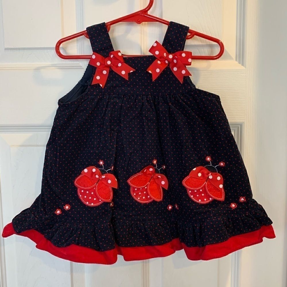 Ladybug Corduroy Jumper 12M by Rare Too! - Picture 5 of 9